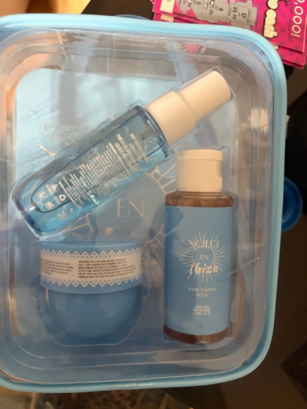 EN Blue Travel Beauty Set